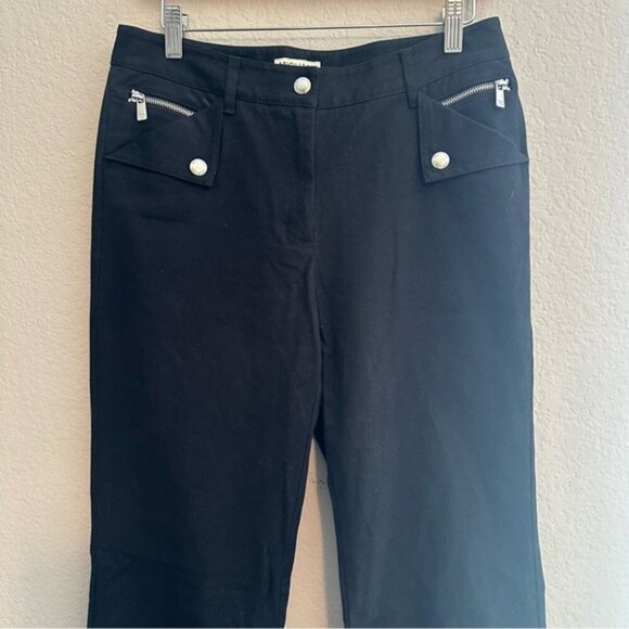 Michael Michael Kors Black WideLeg Pants Sz 6 Womens Career Comfort - Picture 3 of 11